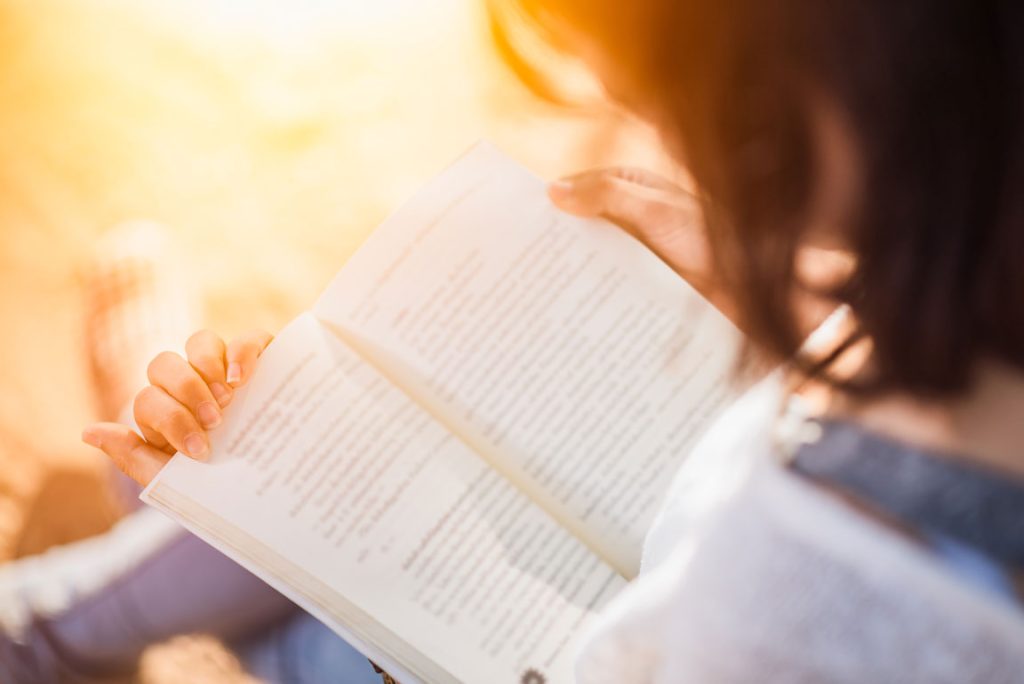 woman reading